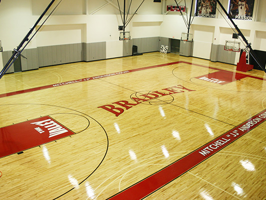 Bradley University - Hardwood Gym Flooring