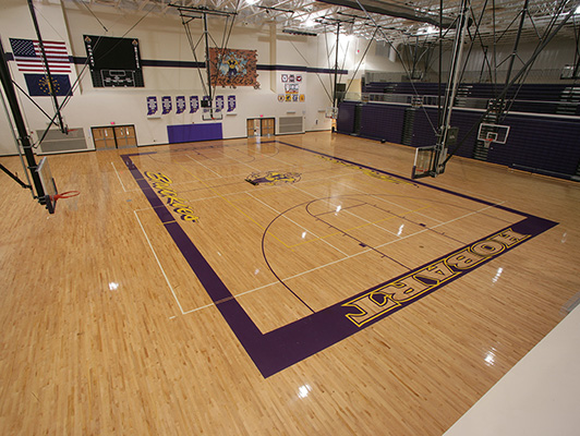 Hobart High School - Wood Gym Flooring