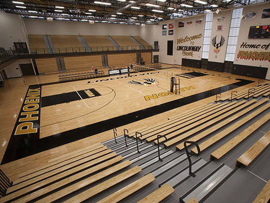 Lincoln Way North High School - Gym Flooring