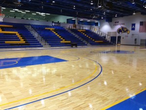 Southeastern Illinois University - wood gym flooring