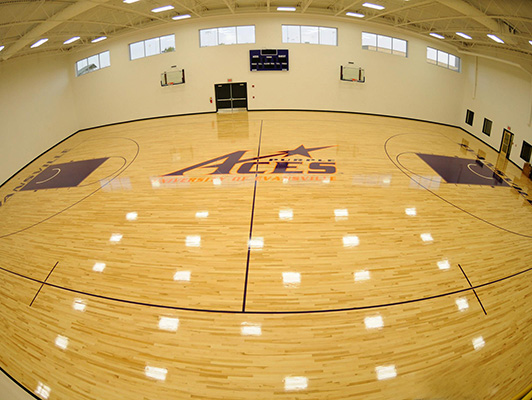 University Evansville - Wood Gym Flooring