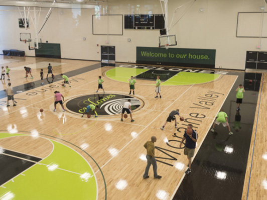 Moraine Valley Community College - Hardwood Gym Floor