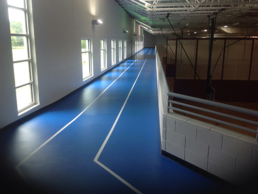 Bartlett Comm Center - Rubber Running Track