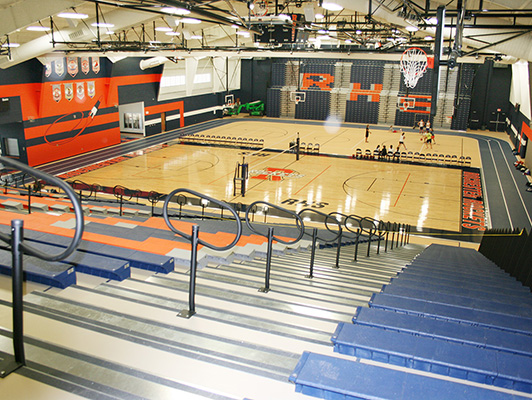 Rochester High School - Hardwood Gym Flooring