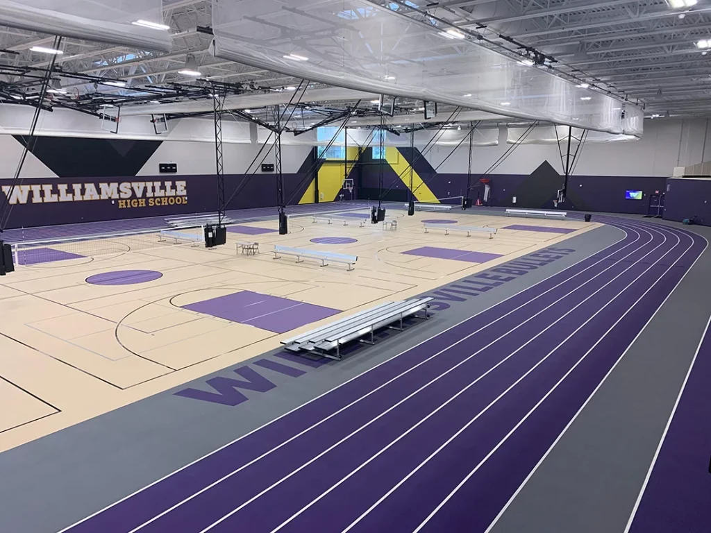 williamsville sherman high school fieldhouse flooring