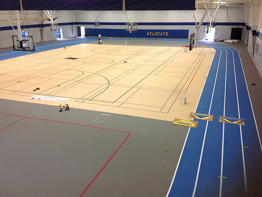 Wheeling High School - Indoor Sports Flooring