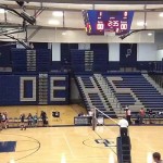 Oswego East High School volleyball flooring