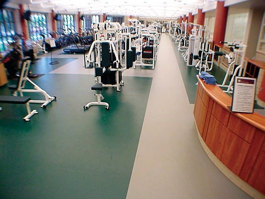 Carlton College - Fitness Room Flooring