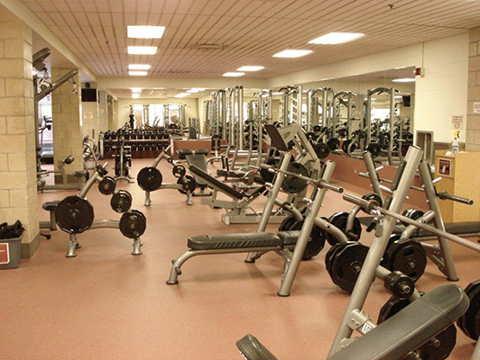 University Minnesota Rec - Fitness Room Floor