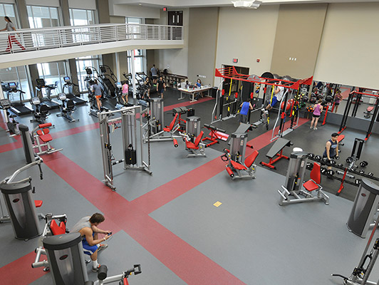 Denison University Strength Training Flooring