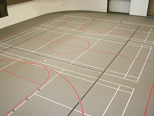 Bradley University Tennis Flooring