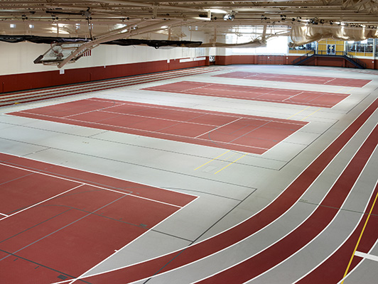 Central College Tennis Flooring