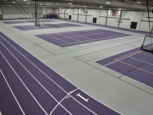Cornell College Tennis Flooring