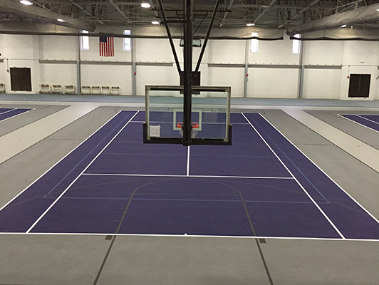 Cornell College Tennis Flooring