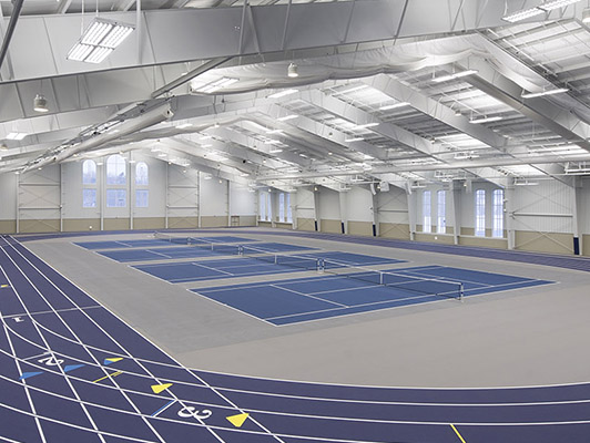 Hillsdale College Tennis Flooring