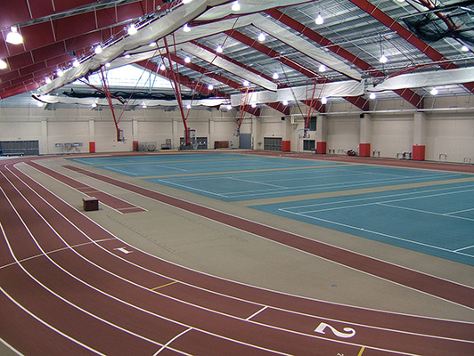 Otterbein College Tennis Flooring