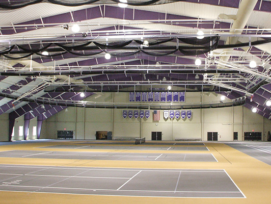 Mount Union University Tennis Flooring