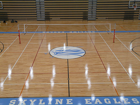 Skyline High School Volleyball Flooring