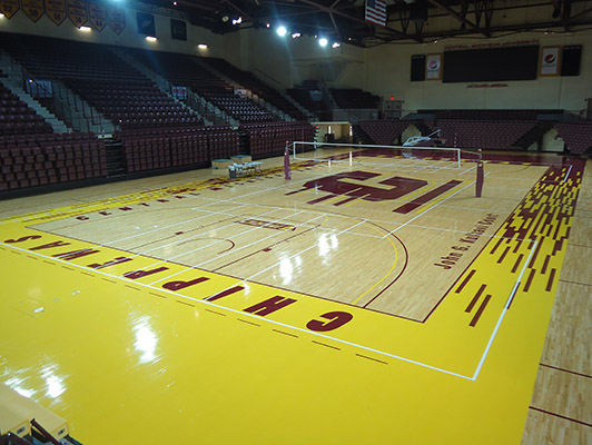 Central Michigan University - Sports Wood Flooring