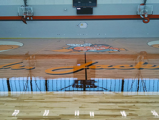 Chester Elementary School - Gym Wood Floor