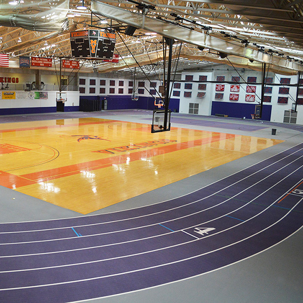 Missouri Valley College - Indoor Running Track Gym Flooring