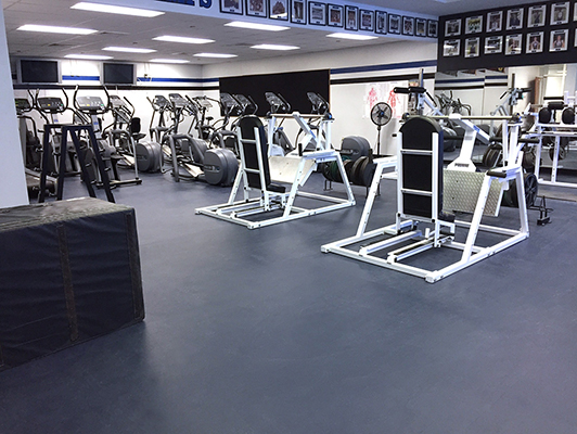 Girls Preparatory School Weight Room Flooring