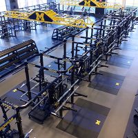 University Of Michigan D3 Weight Room Flooring