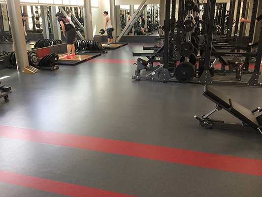 University Of Nebraska Weight Room Flooring