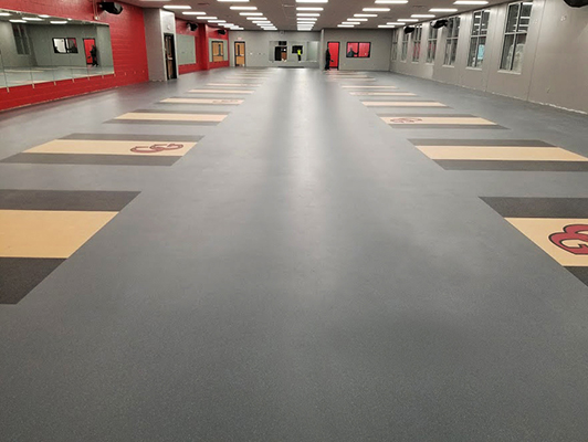 Center Grove High School Weight Room Flooring