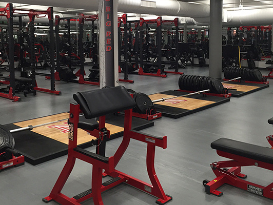 University Of Nebraska Weight Room Flooring