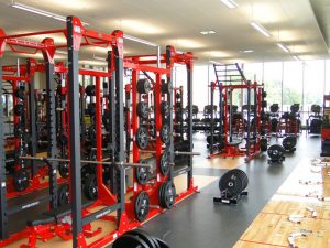 Alexandria High School weight room flooring