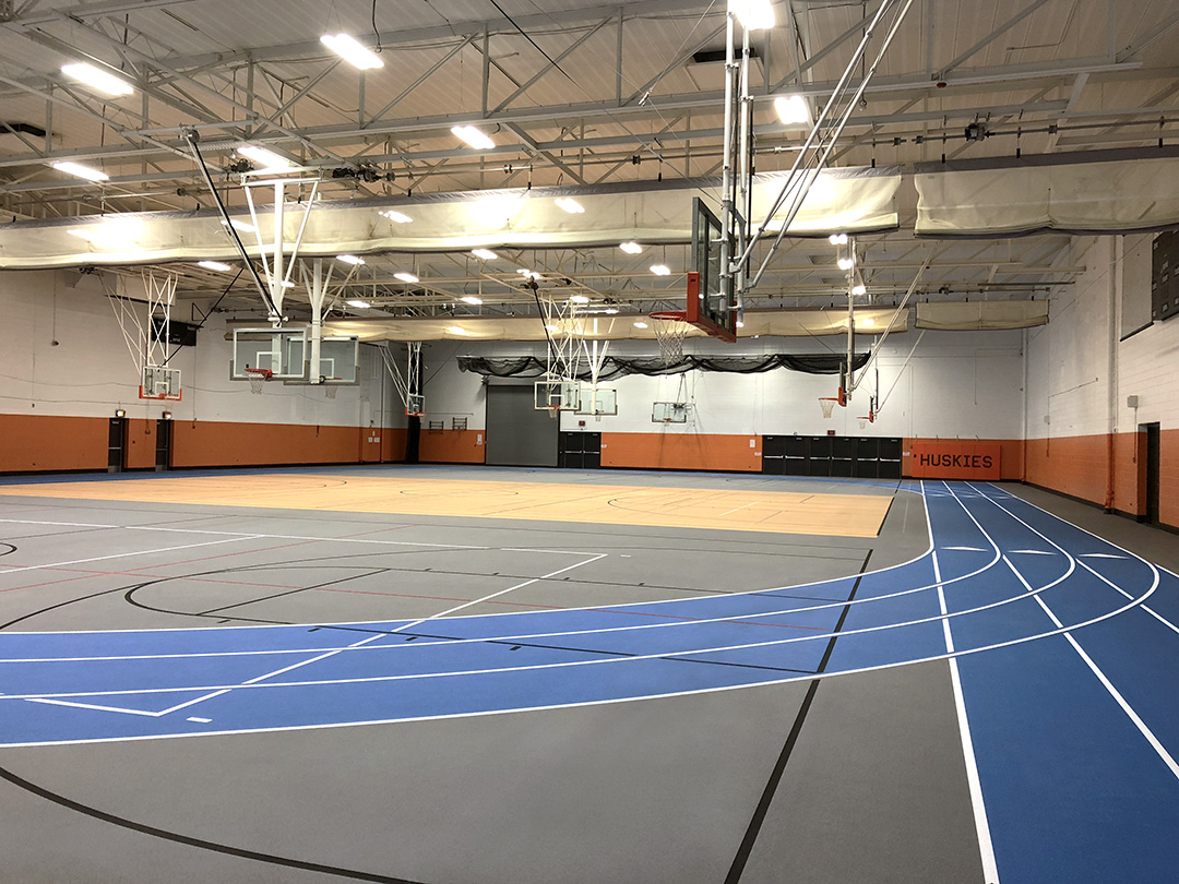 John Hersey High School Rubber Flooring