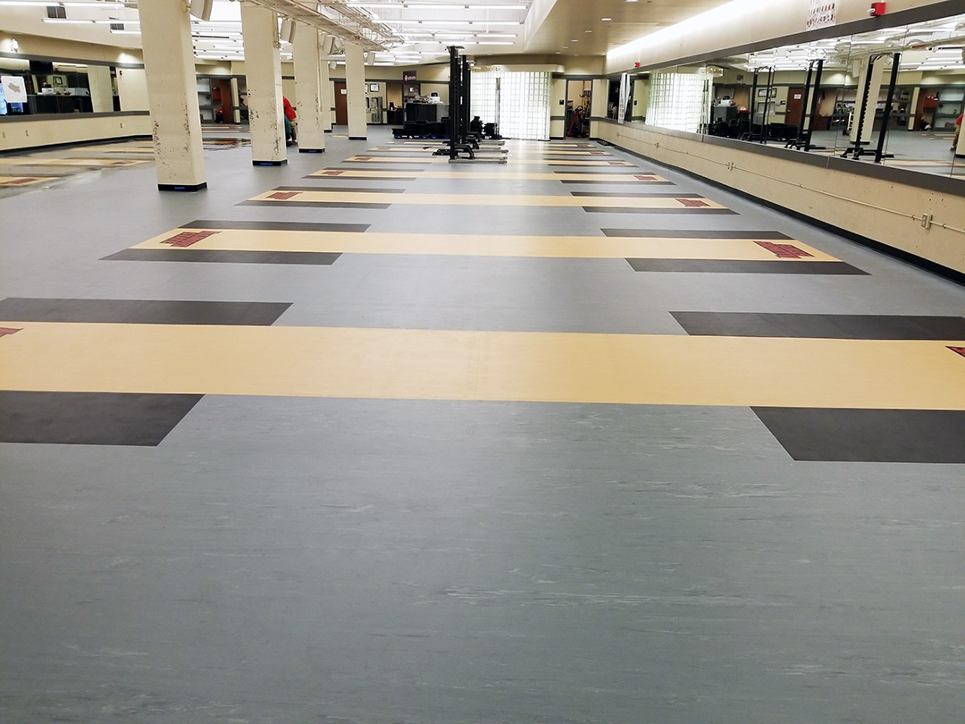 Illinois State University Sports Rubber Flooring