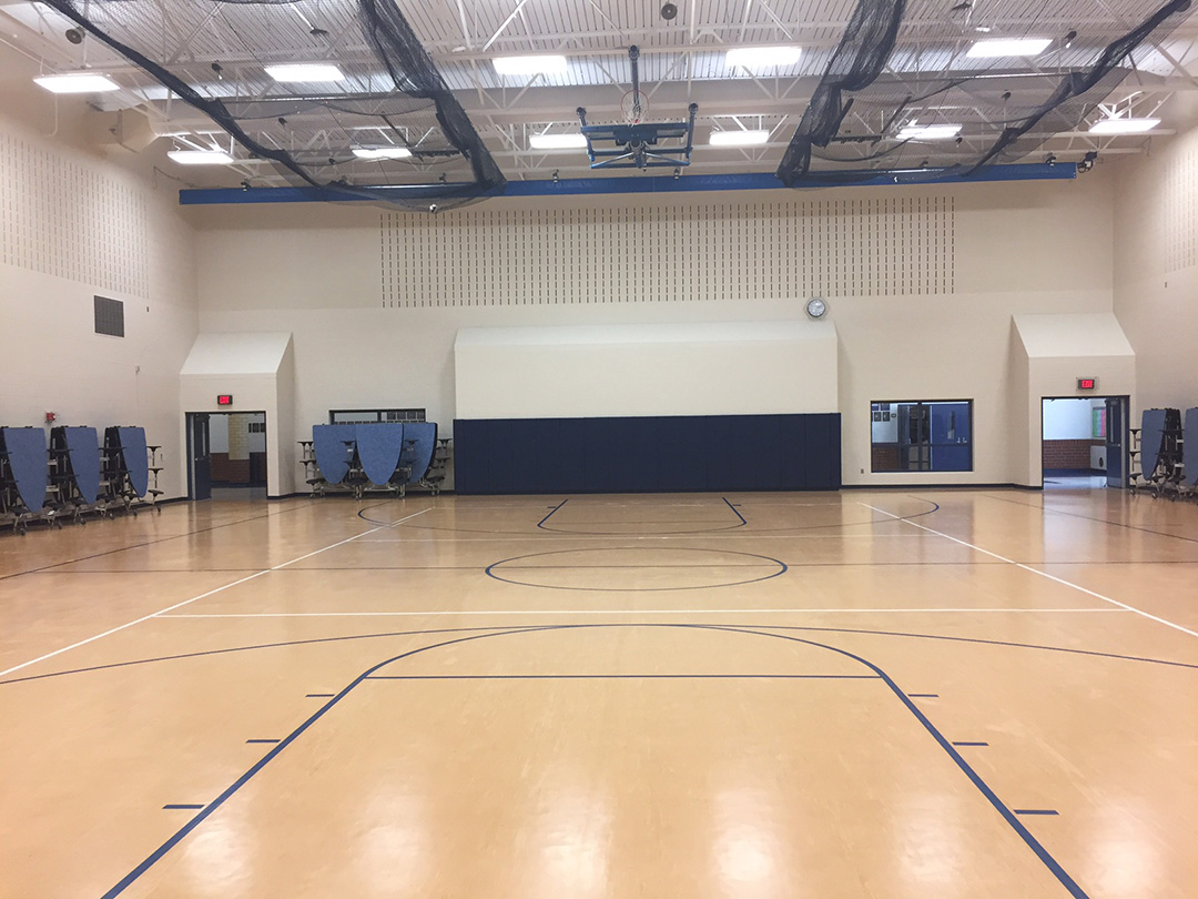 Synthetic Gym Flooring - Lake High School