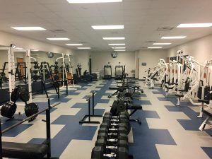 Lake High School fitness flooring