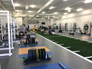 Wayzata High School gym flooring