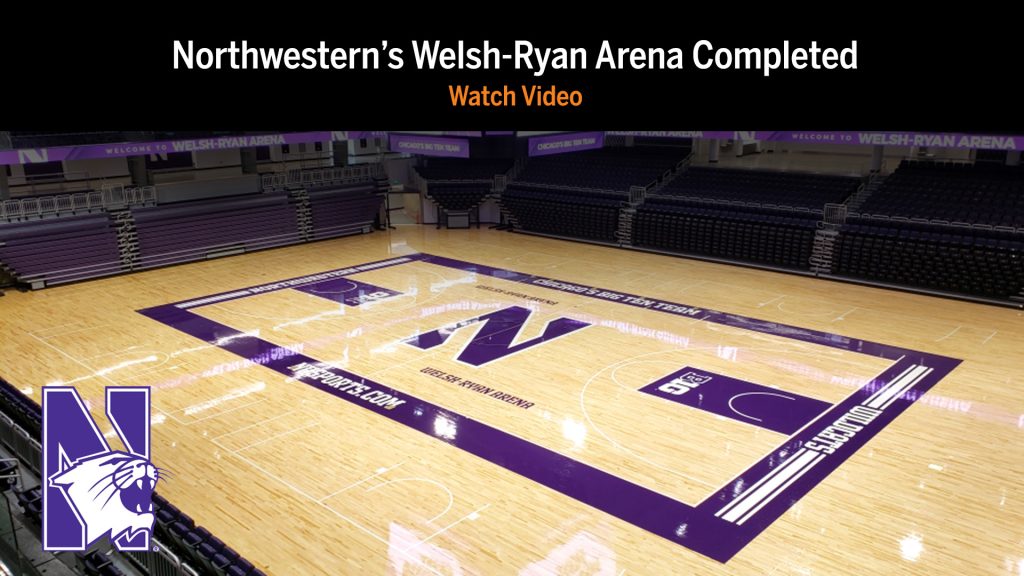 northwestern university arena wood floor