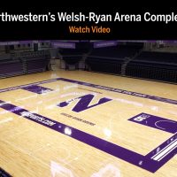 Northwestern University Arena Wood Floor