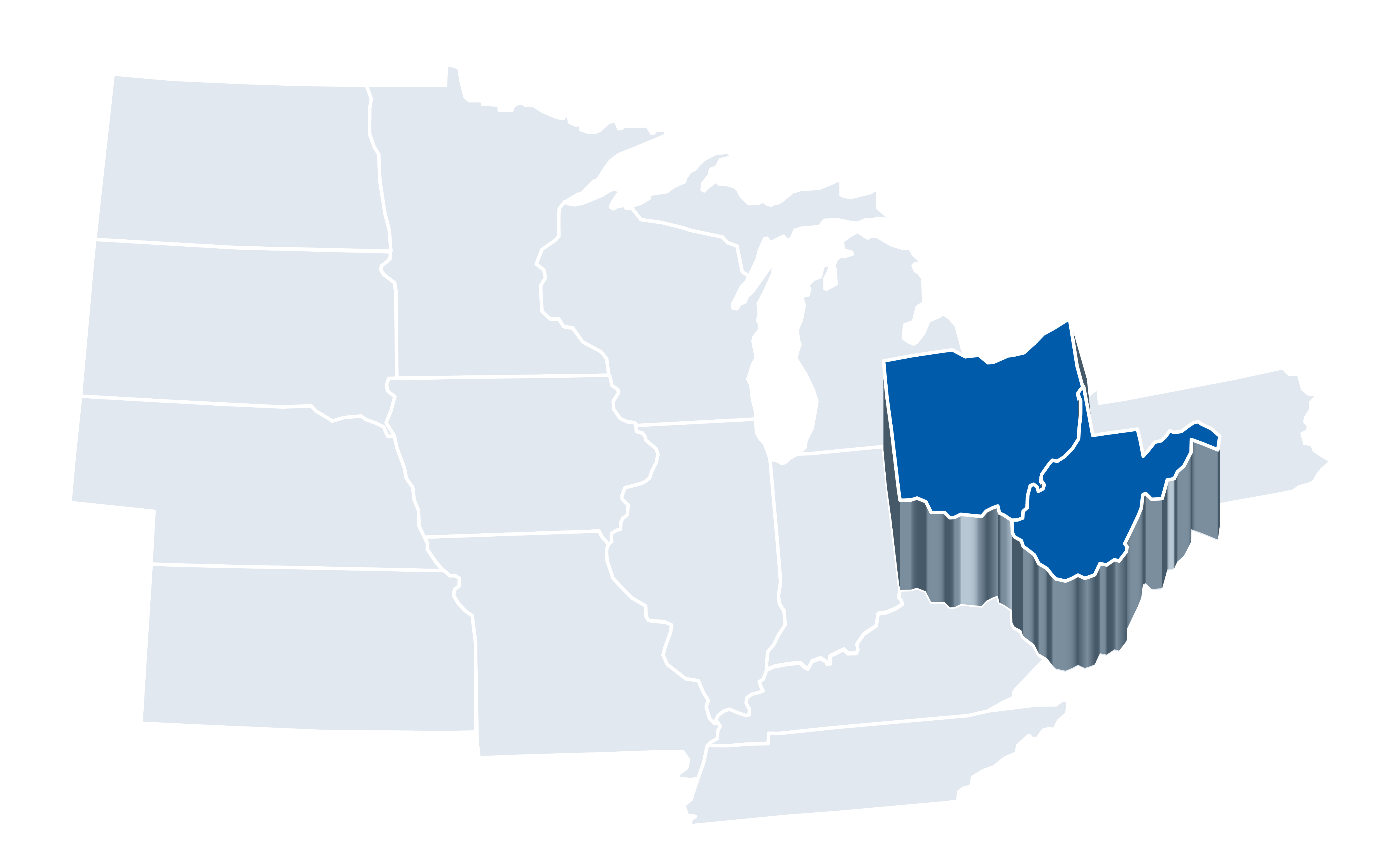 OH, WV Territory Map