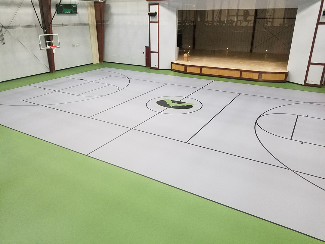 Milford Middle School Rubber Flooring