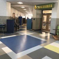 Toliver Elementary School - Cafeteria Rubber Flooring