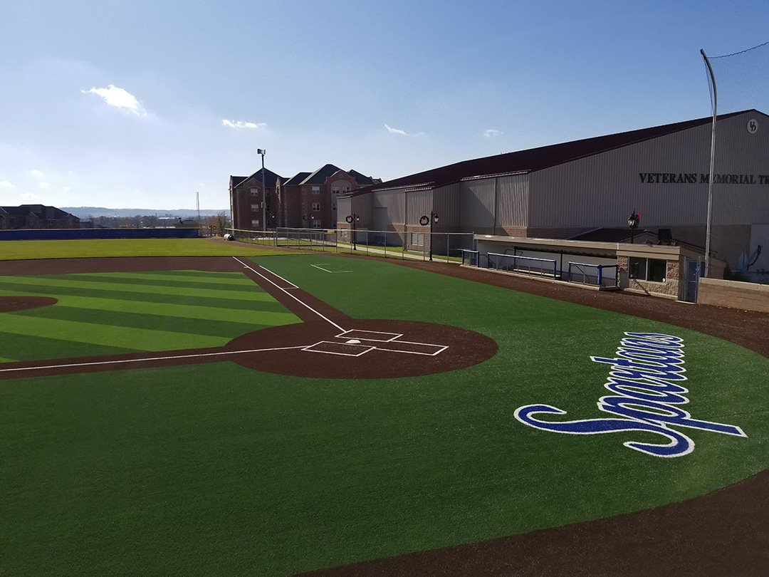 University Dubuque Baseball Turf