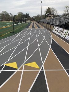 rubber sports track