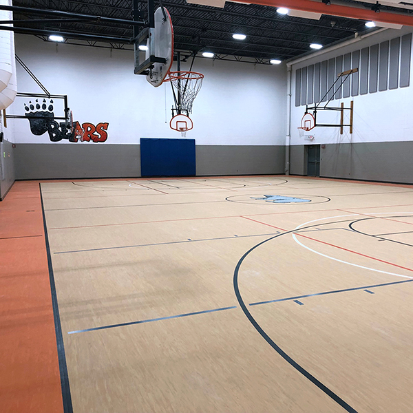 Birch Lake Elementary School Gym Flooring