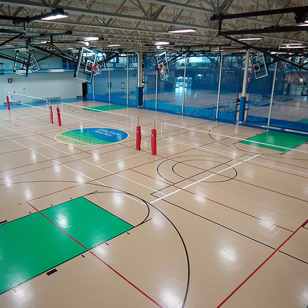 RecPlex Gym Volleyball Flooring