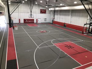 Newton High School Basketball flooring