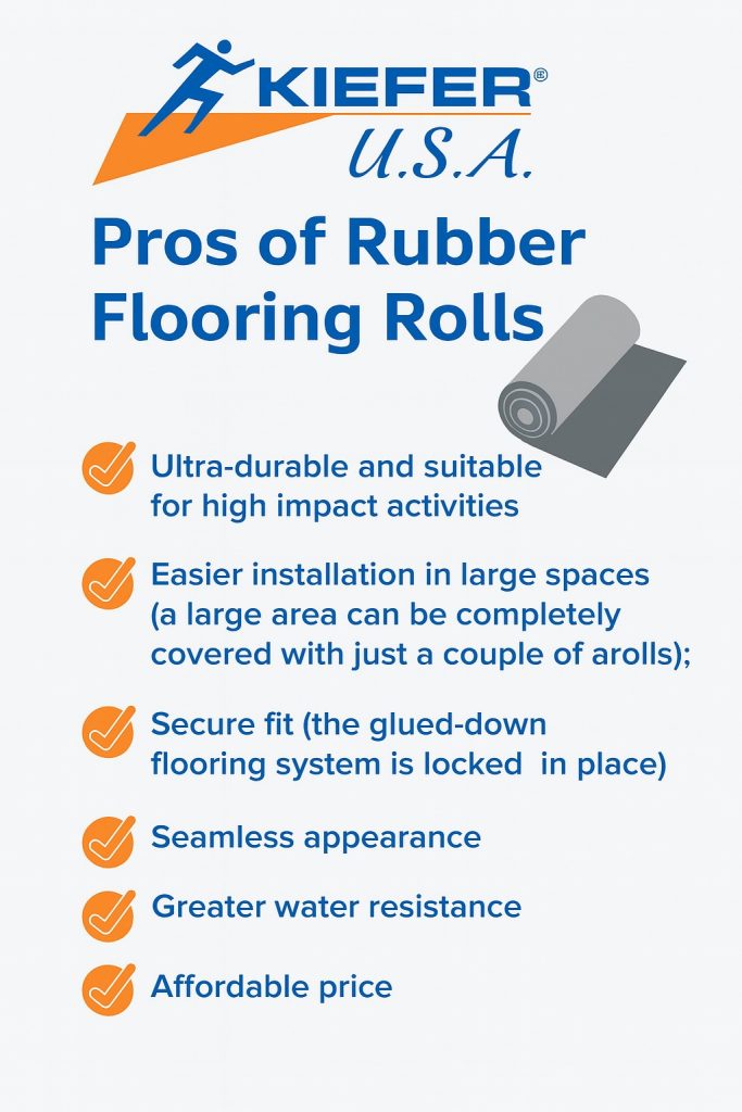 Advantages of Rubber Flooring Rolls Pros of Rubber Flooring Rolls