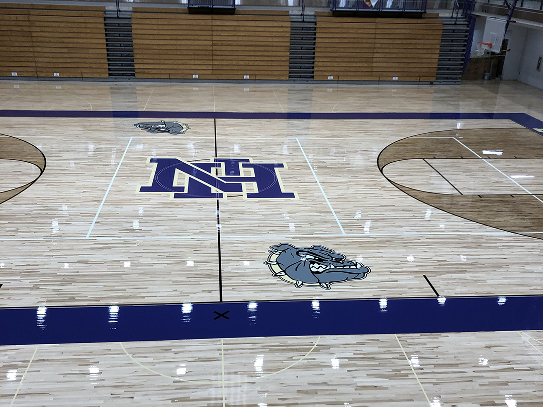 High School gym floor High School gym floor