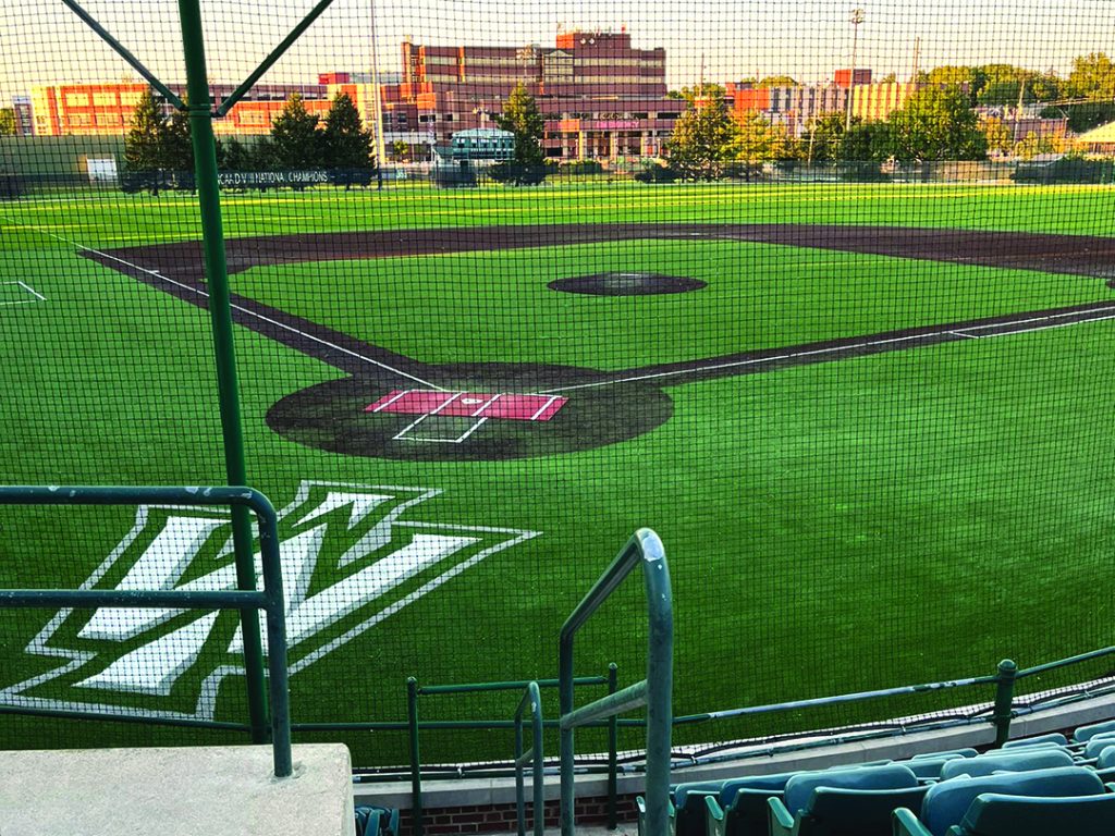 Illinois Wesleyan university baseball turf