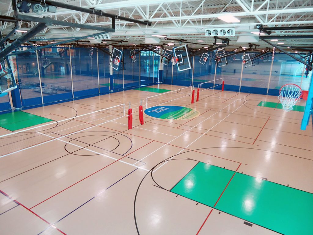 Indoor sports flooring